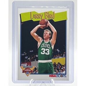 Larry Bird Milestones 1991 NBA Hoops 314 NBA Boston Celtics